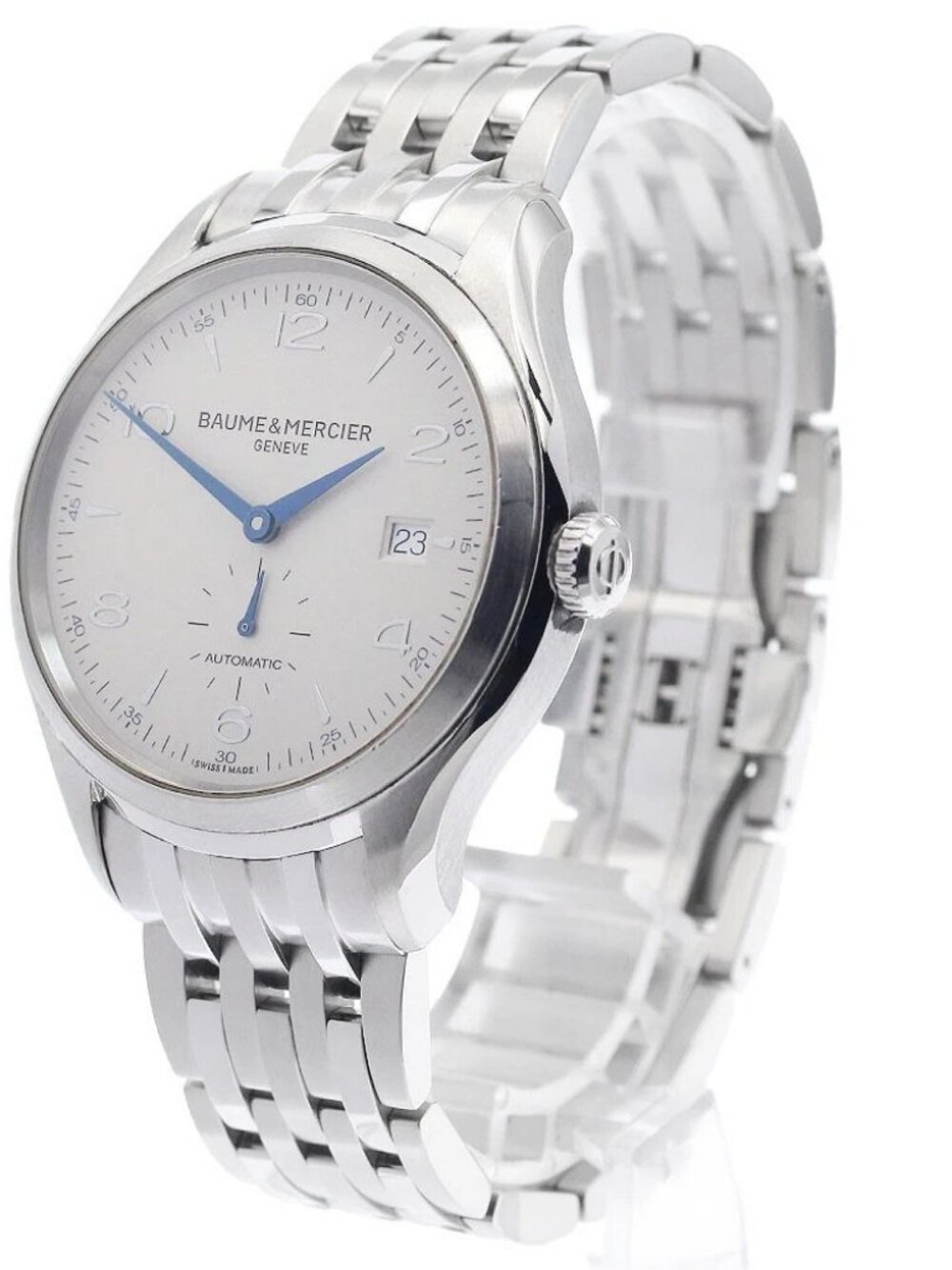 Baume & Mercier Clifton MOA10099 Small Second Silver Dial Automatic Men's_955755